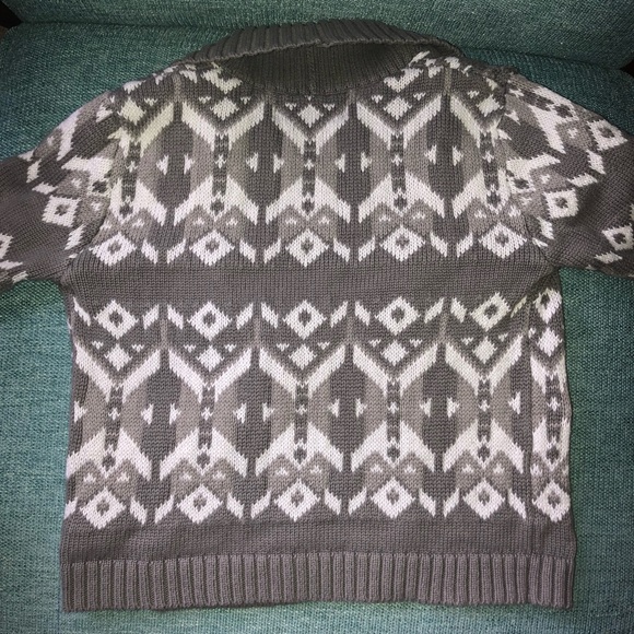 Gap Kids sweater - Size 4T, Grey and White woven - Picture 5 of 7